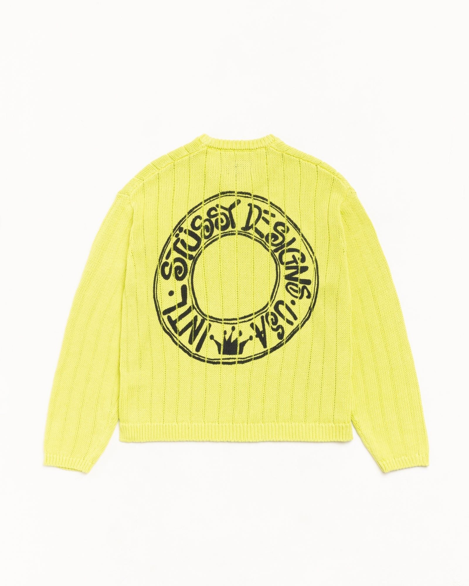  Áo Stussy Buana Logo Sweater 'Yellow' 