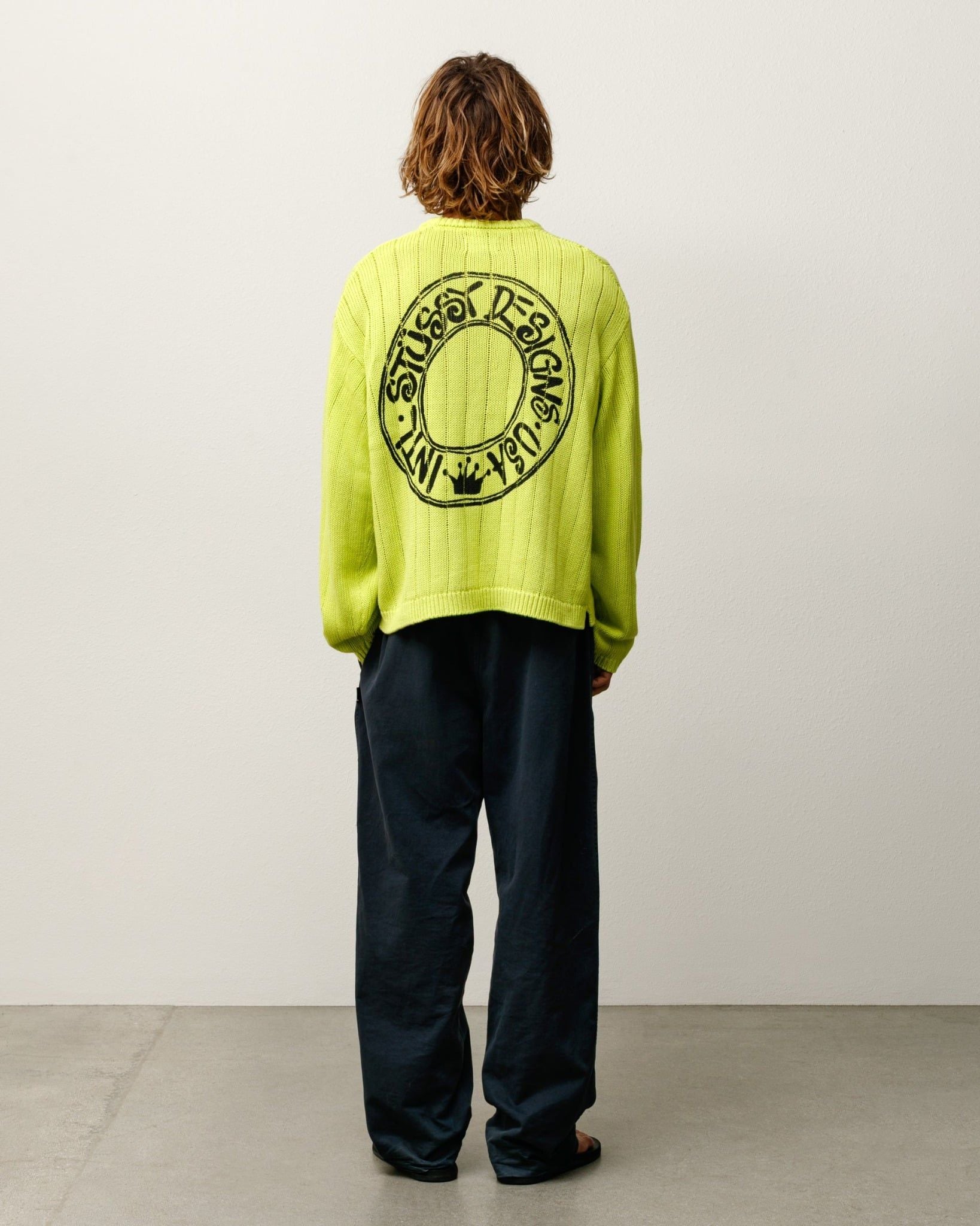  Áo Stussy Buana Logo Sweater 'Yellow' 