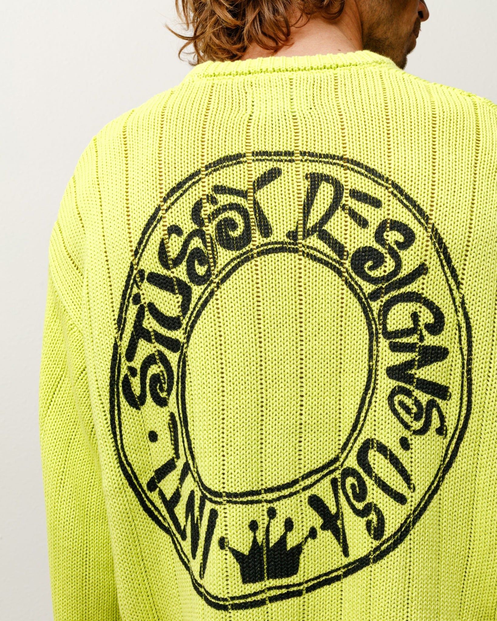  Áo Stussy Buana Logo Sweater 'Yellow' 