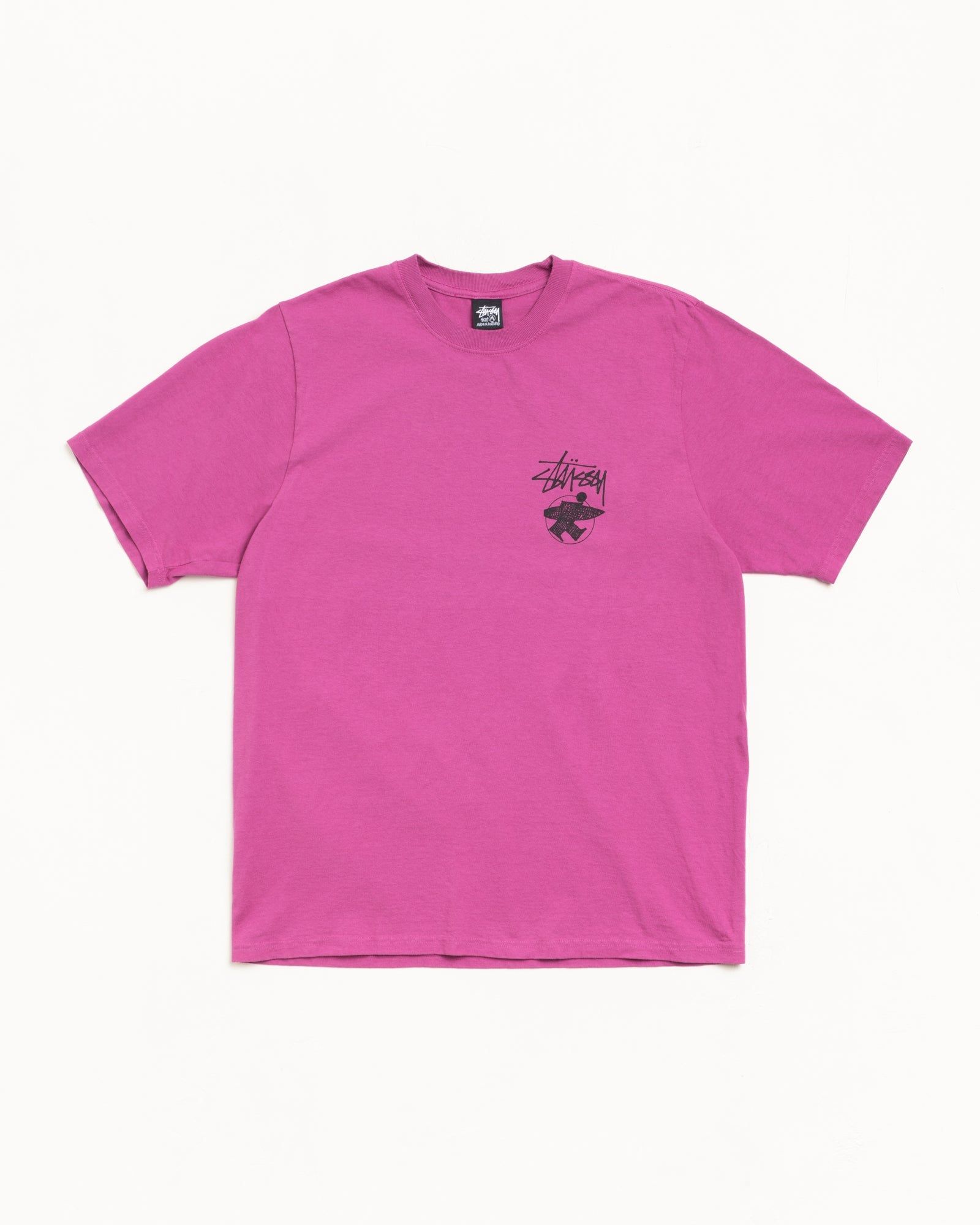 Áo Stussy Long Haul Tee Pigment Dyed 'Berry' 