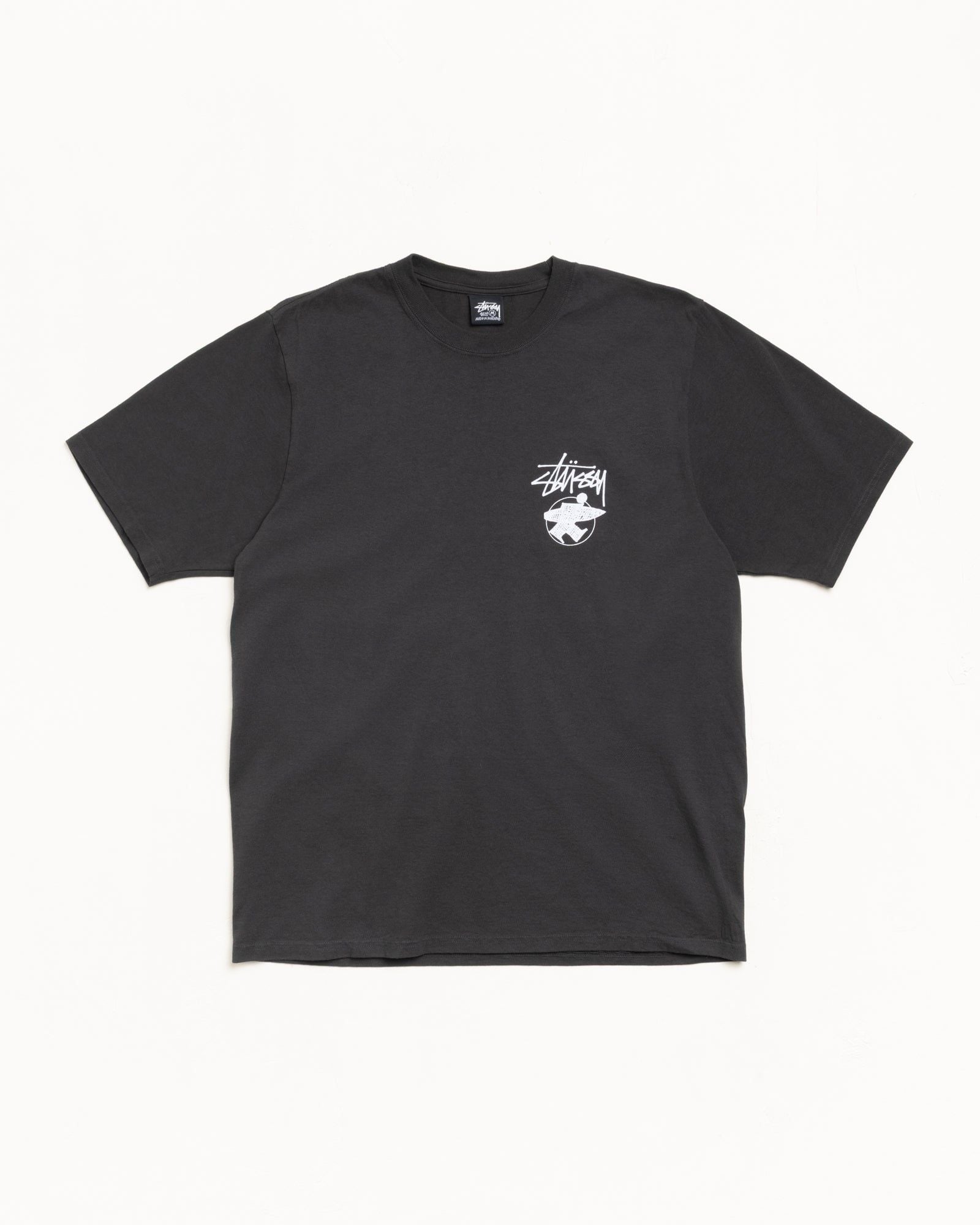  Áo Stussy Long Haul Tee Pigment Dyed 'Black' 