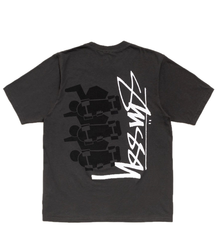  Áo Stussy Skate Stack Tee Pigment Dyed 'Black' 