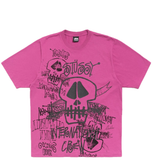  Áo Stussy Skulls Tee Pigment Dyed 'Berry' 