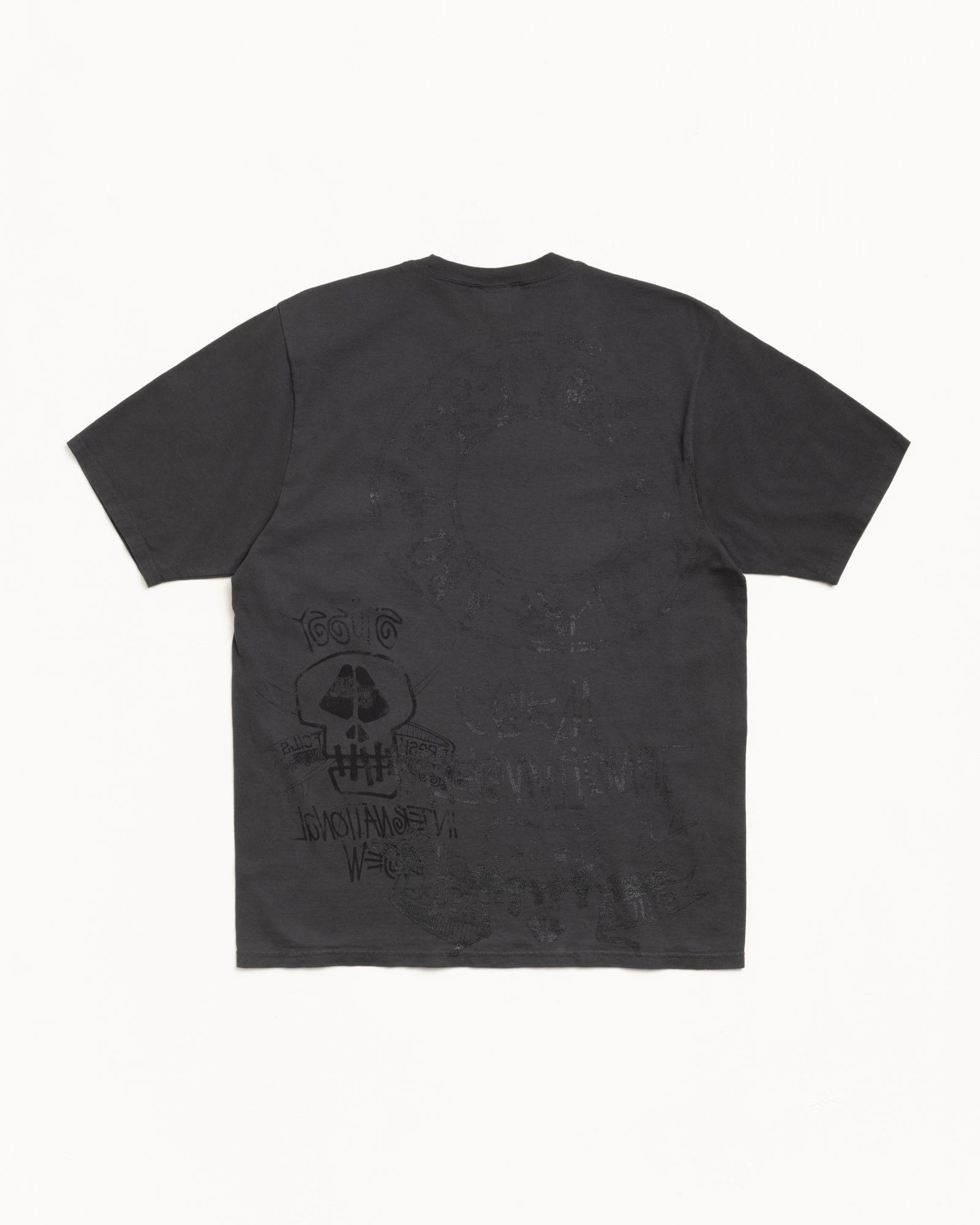  Áo Stussy Skulls Tee Pigment Dyed 'Black' 