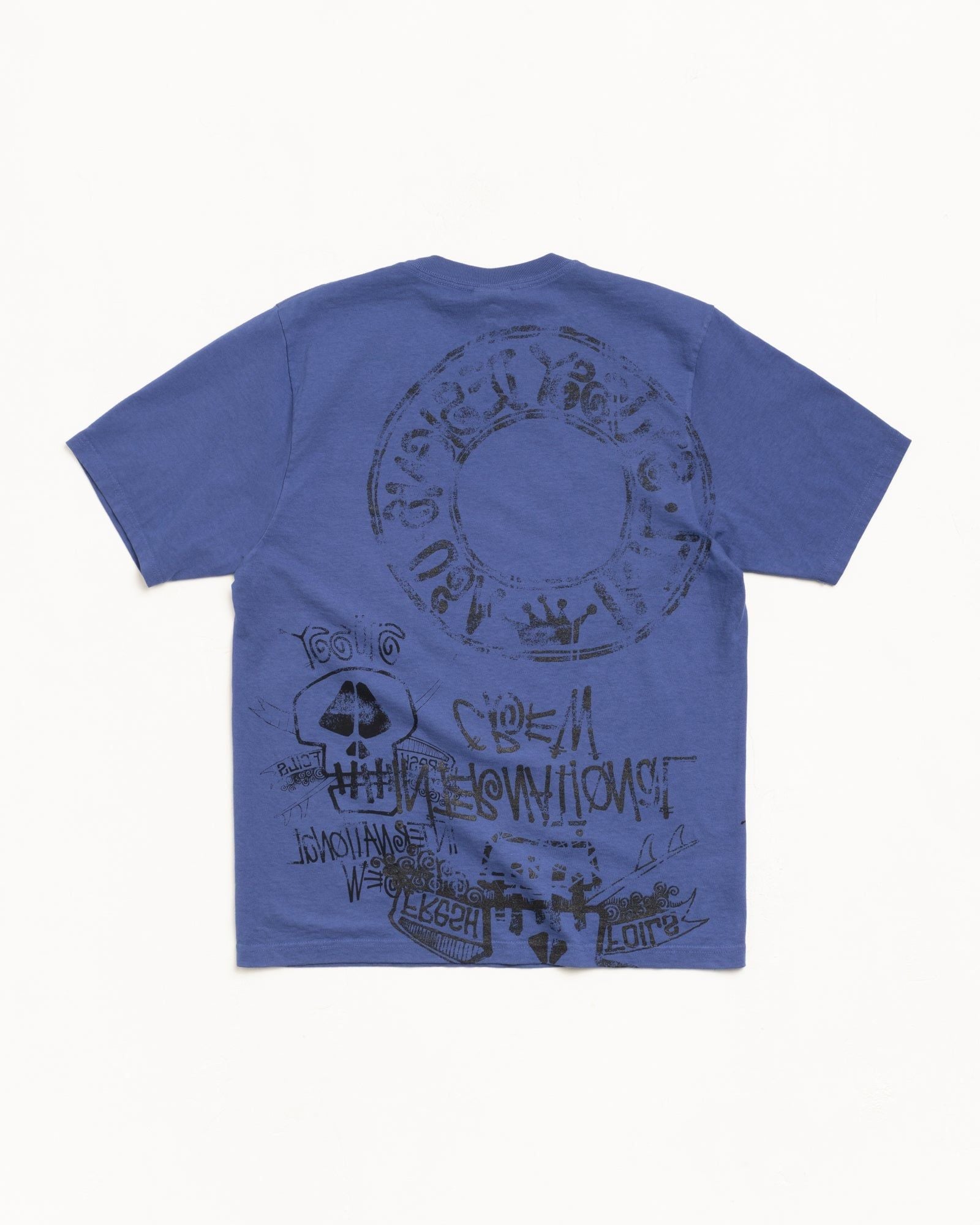  Áo Stussy Skulls Tee Pigment Dyed 'Indigo' 