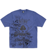 Áo Stussy Skulls Tee Pigment Dyed 'Indigo' 