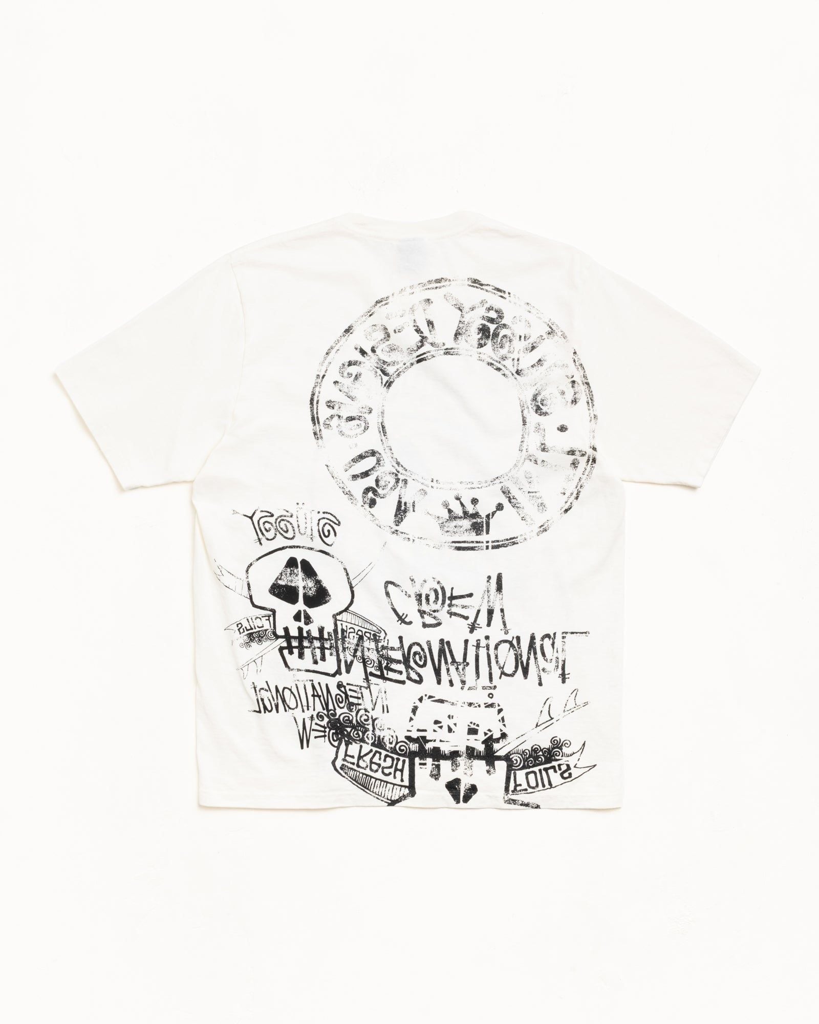  Áo Stussy Skulls Tee Pigment Dyed 'Natural' 