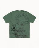  Áo Stussy Skulls Tee Pigment Dyed 'Pine' 