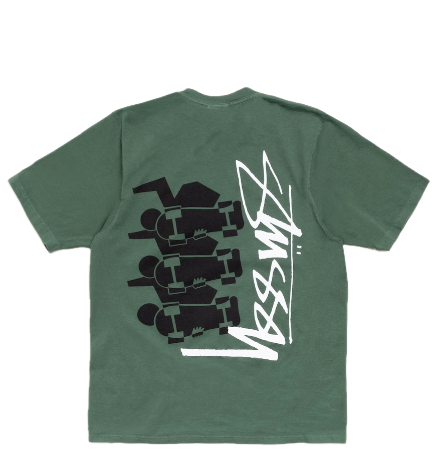  Áo Stussy Skulls Tee Pigment Dyed 'Pine' 