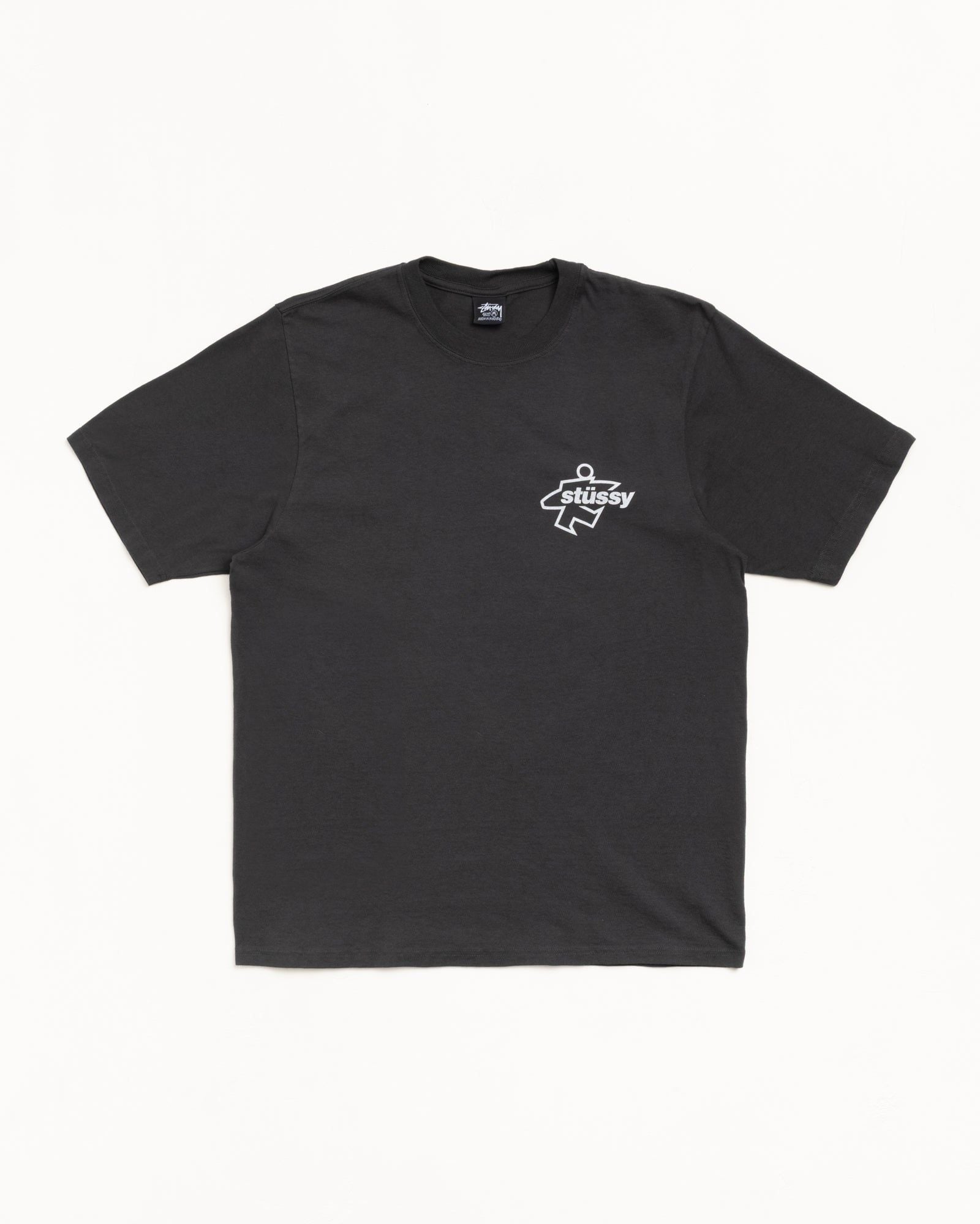  Áo Stussy Surf Size Tee Pigment Dyed 'Black' 