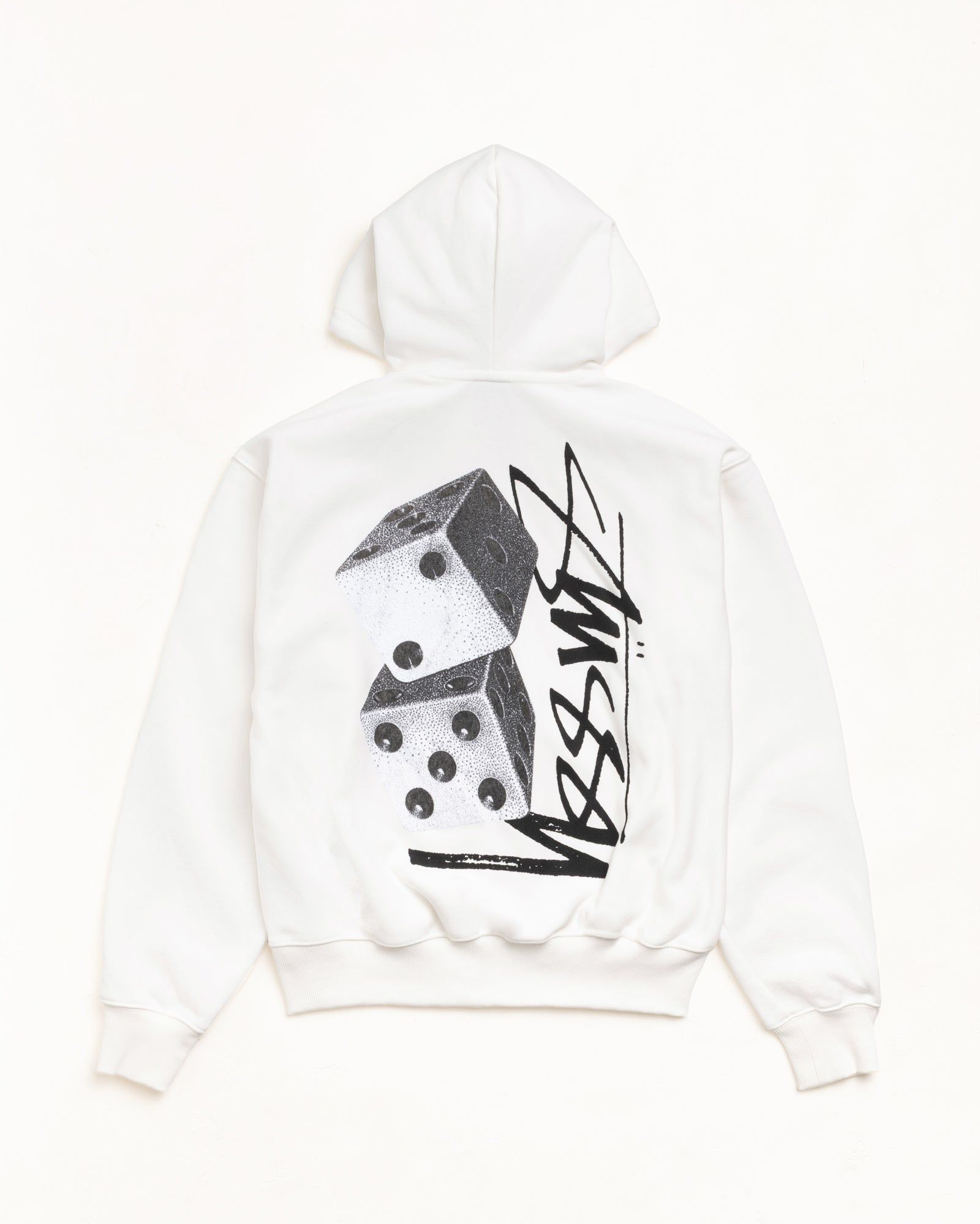  Áo Stussy Tall Dice Zip Hoodie 'White' 