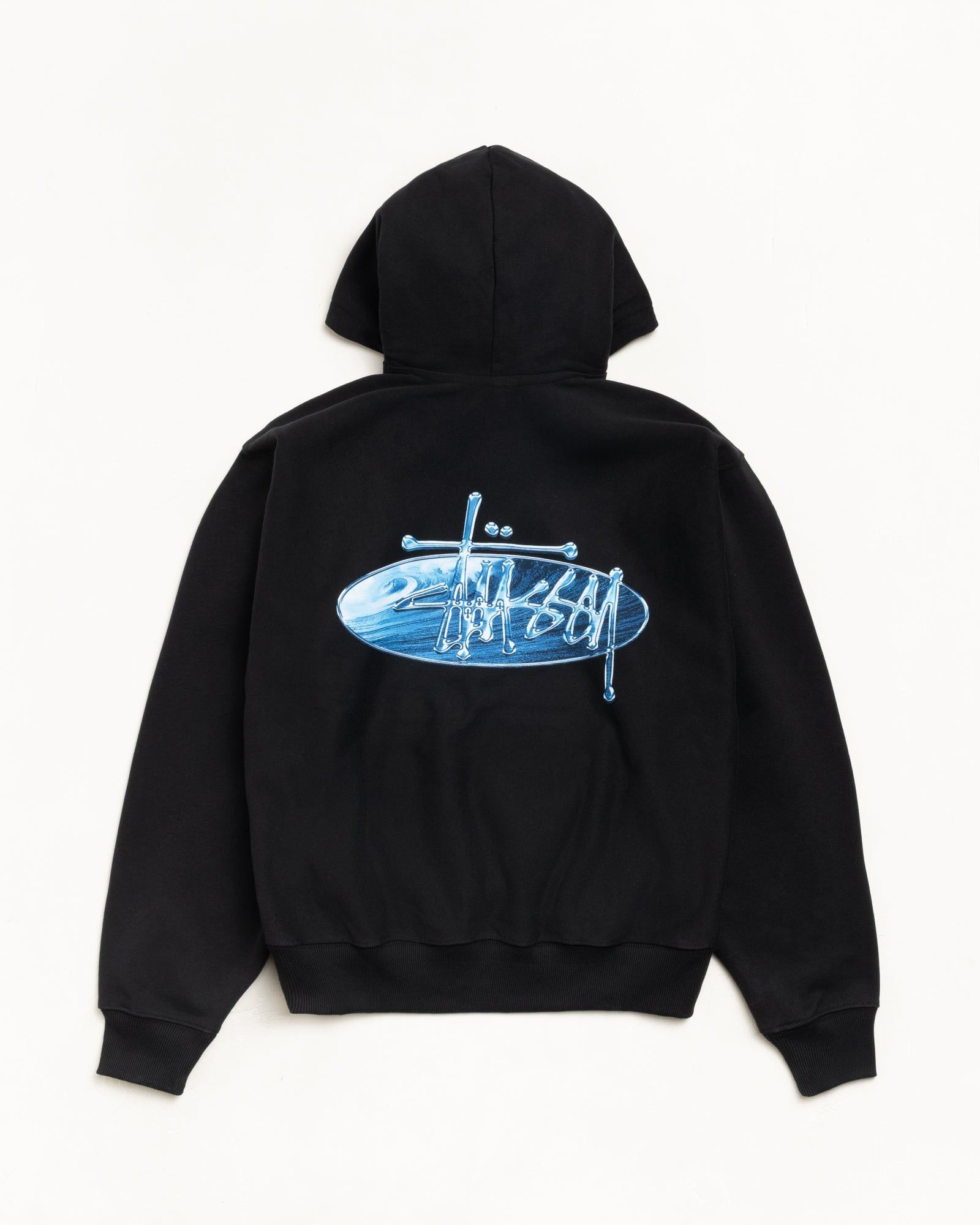  Áo Stussy Wave Oval Hoodie 'Black' 