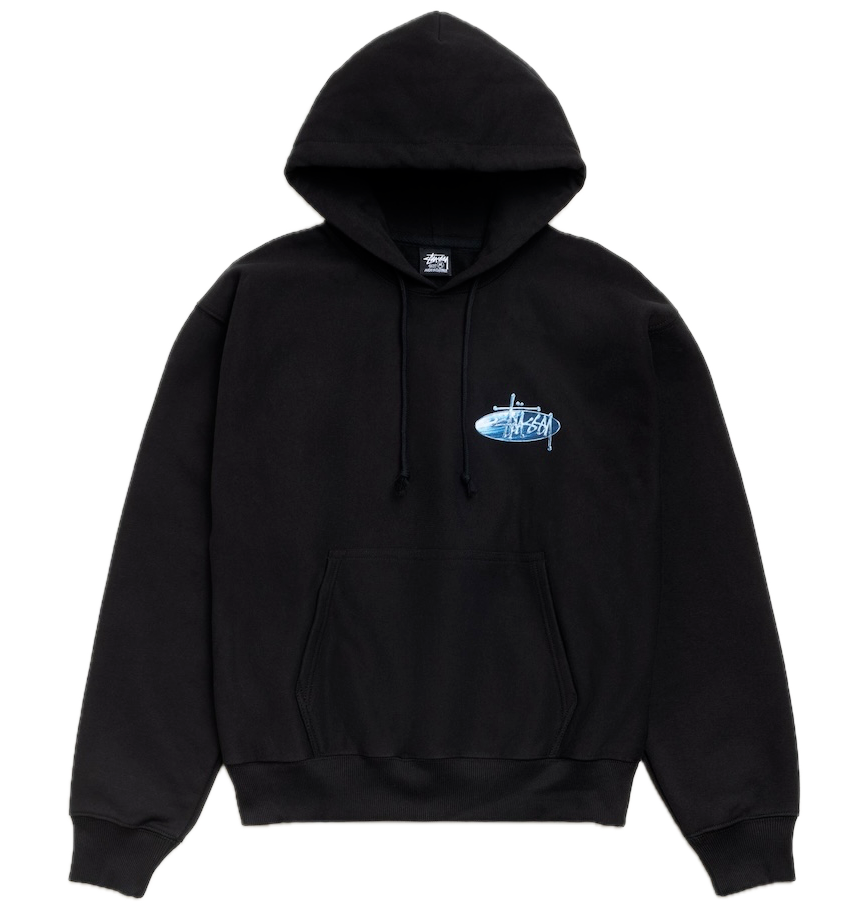  Áo Stussy Wave Oval Hoodie 'Black' 