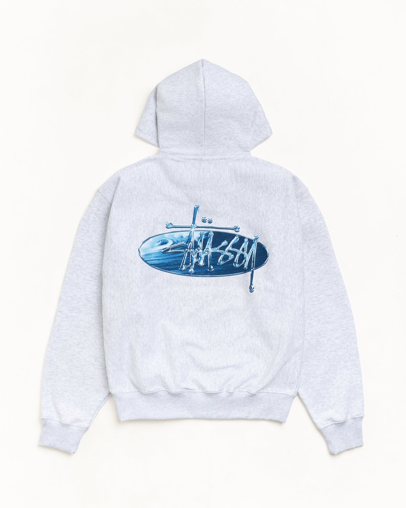  Áo Stussy Wave Oval Hoodie 'Grey' 