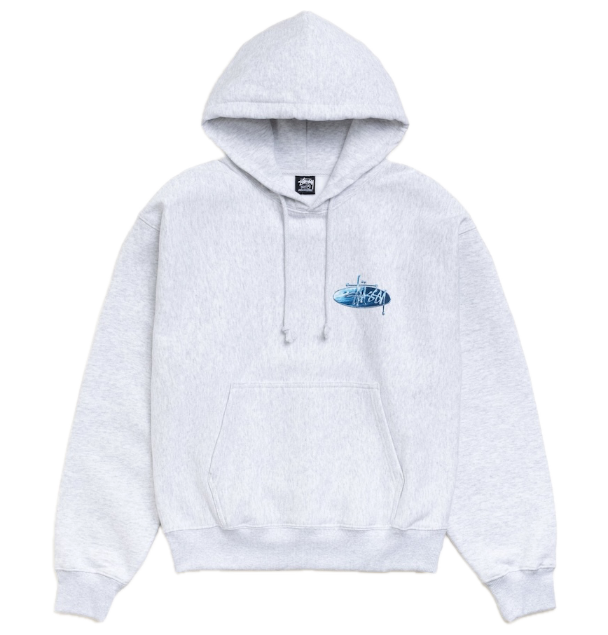  Áo Stussy Wave Oval Hoodie 'Grey' 