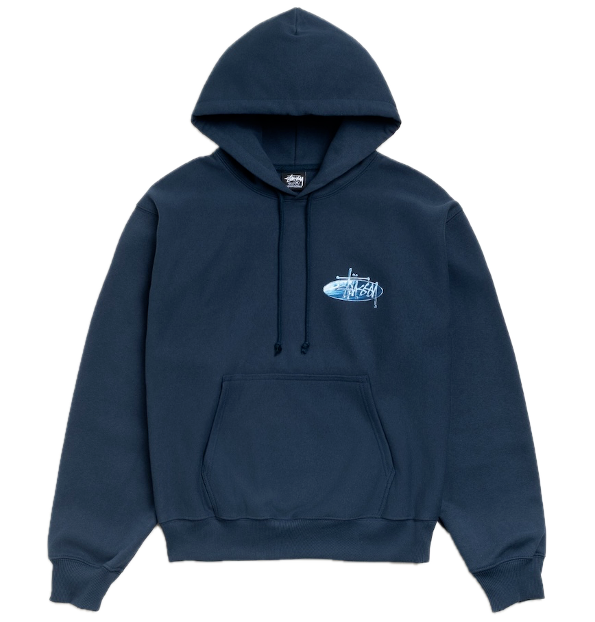  Áo Stussy Wave Oval Hoodie 'Navy' 