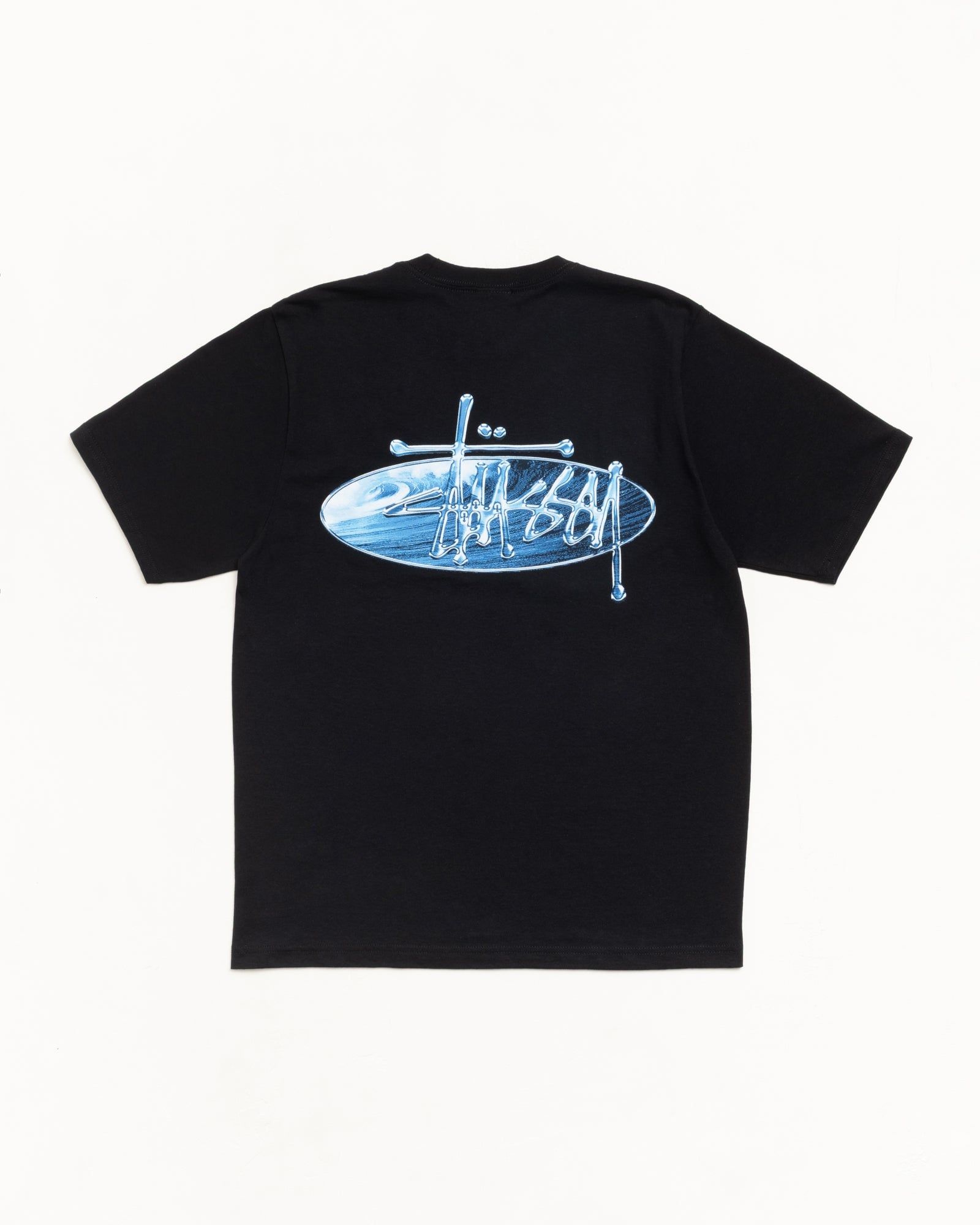  Áo Stussy Wave Oval Tee 'Black' 