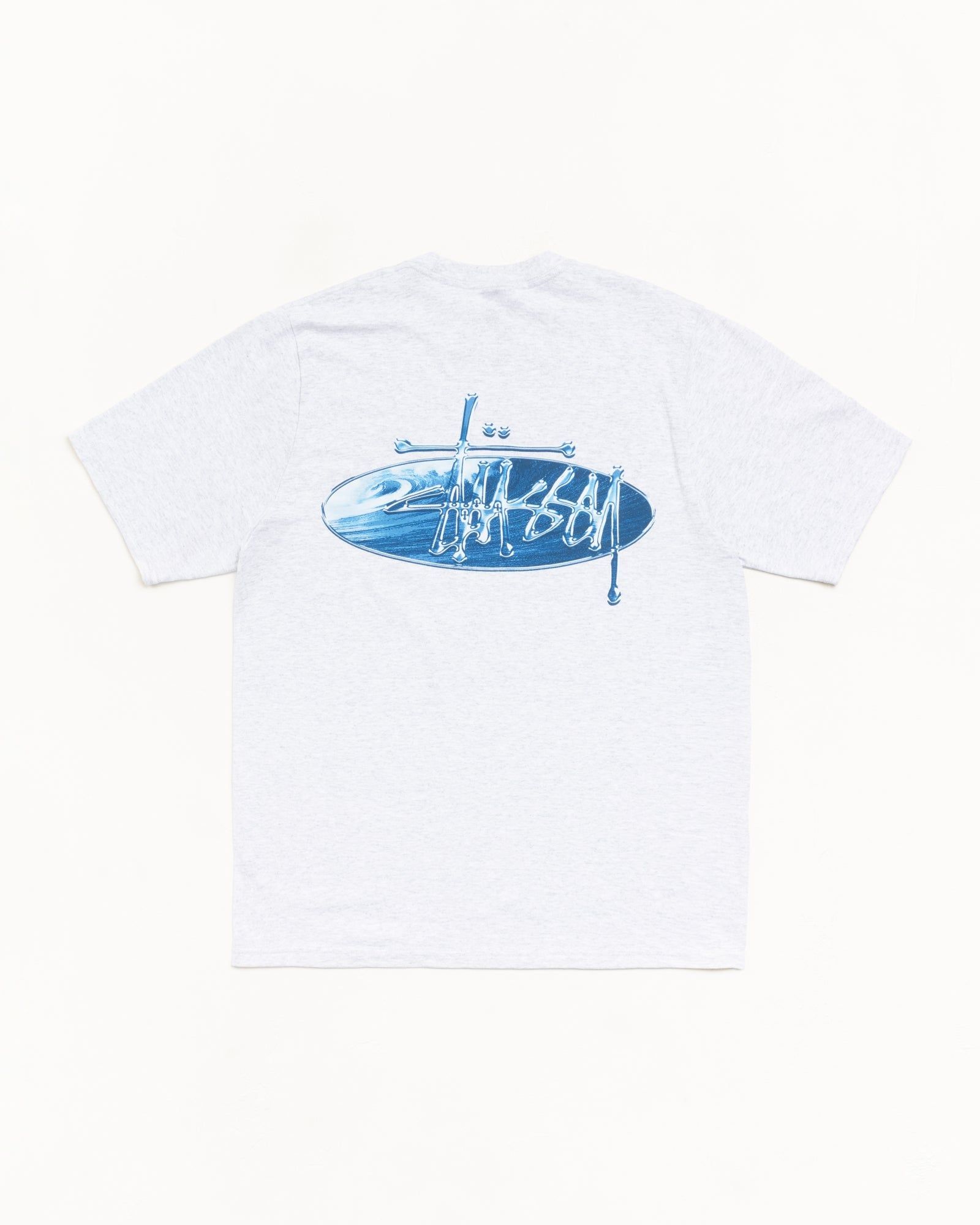 Áo Stussy Wave Oval Tee 'Grey' 