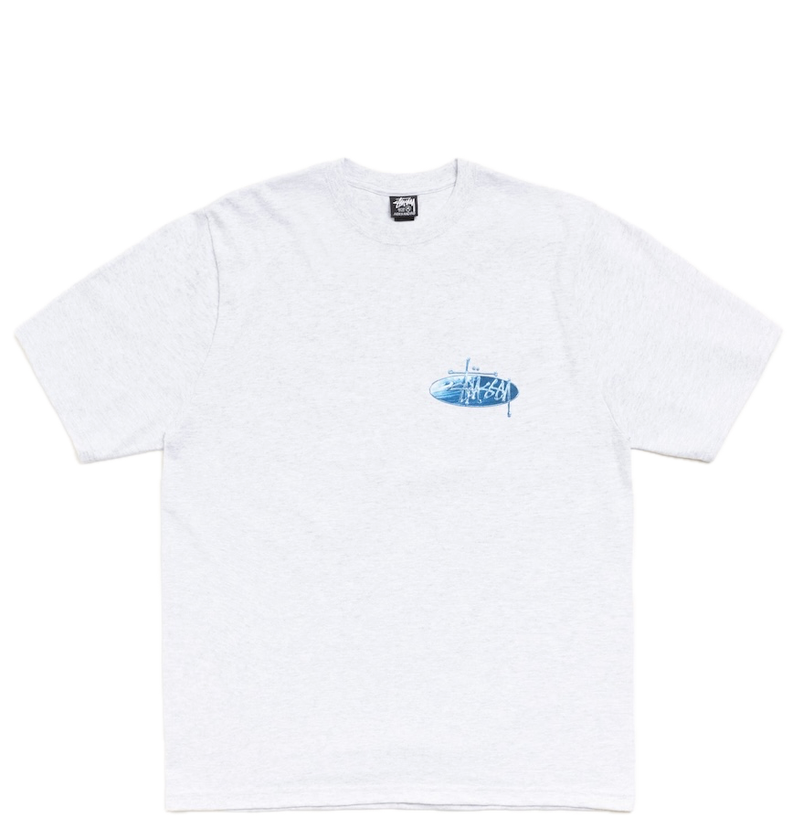  Áo Stussy Wave Oval Tee 'Grey' 