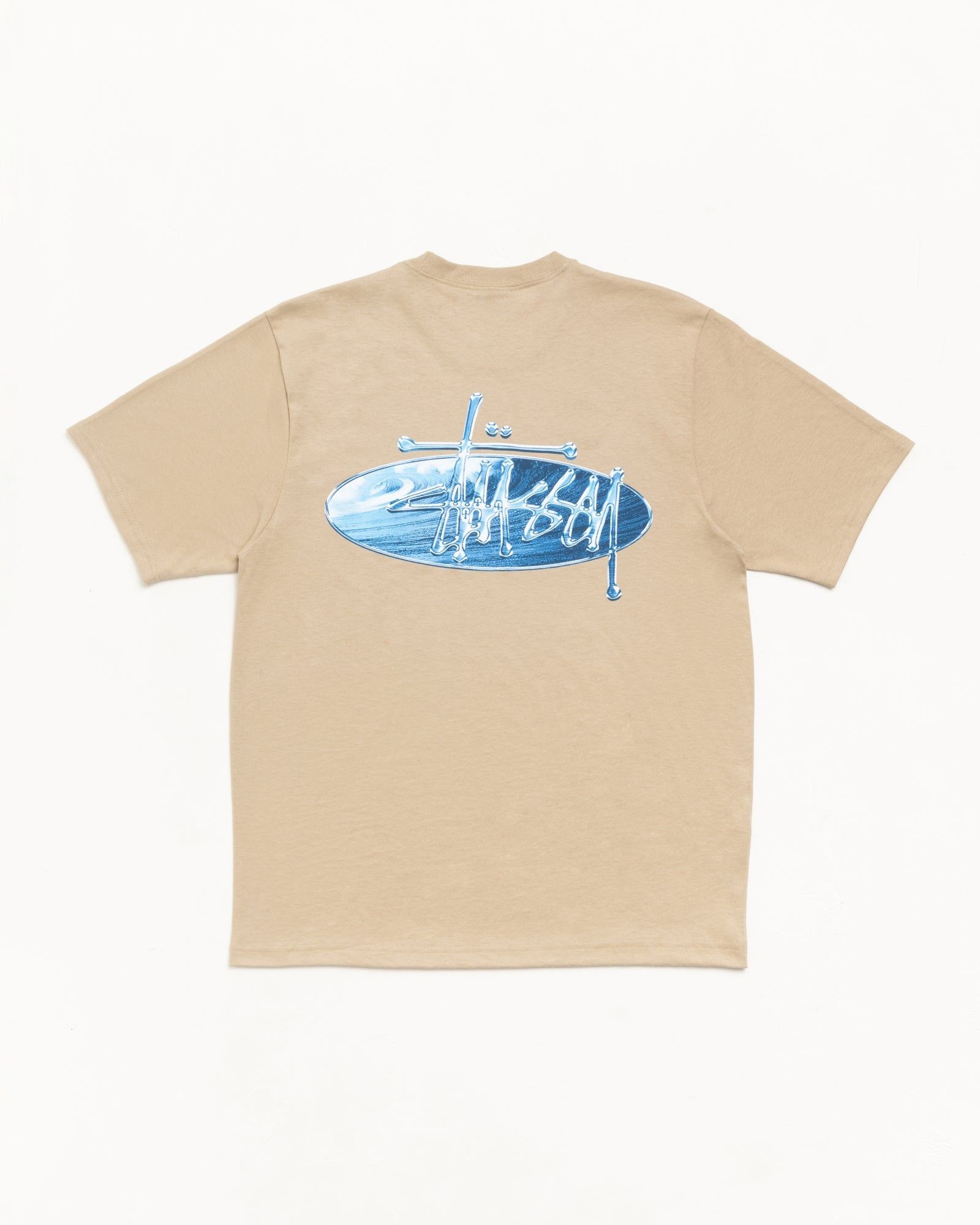  Áo Stussy Wave Oval Tee 'Khaki' 