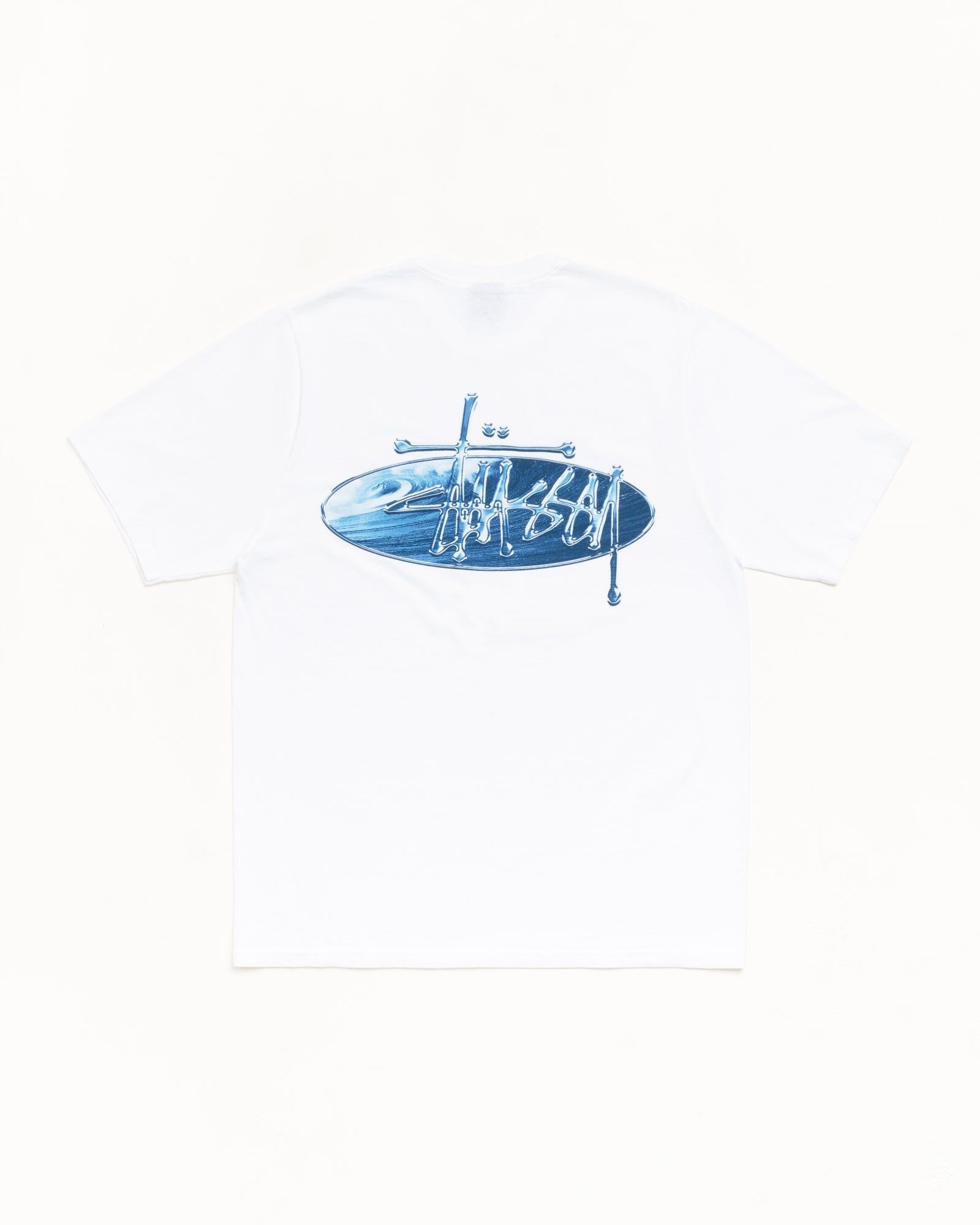  Áo Stussy Wave Oval Tee 'White' 