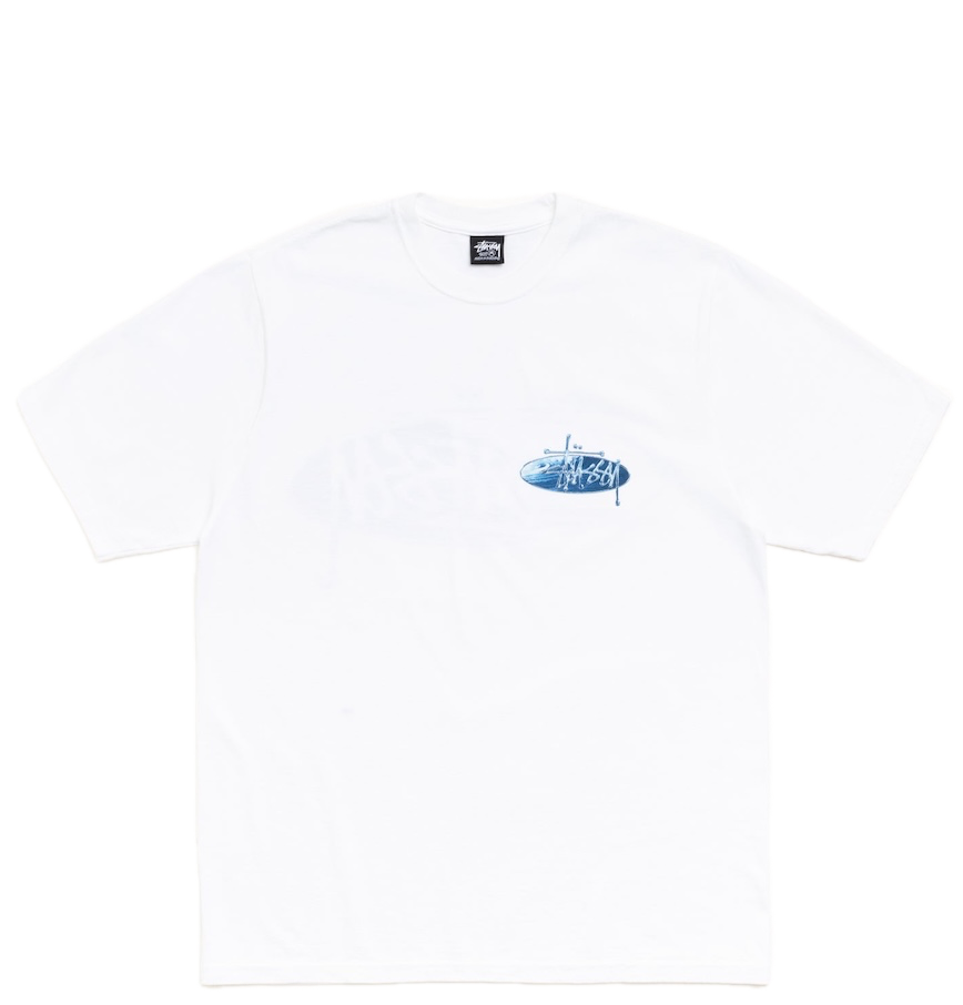  Áo Stussy Wave Oval Tee 'White' 