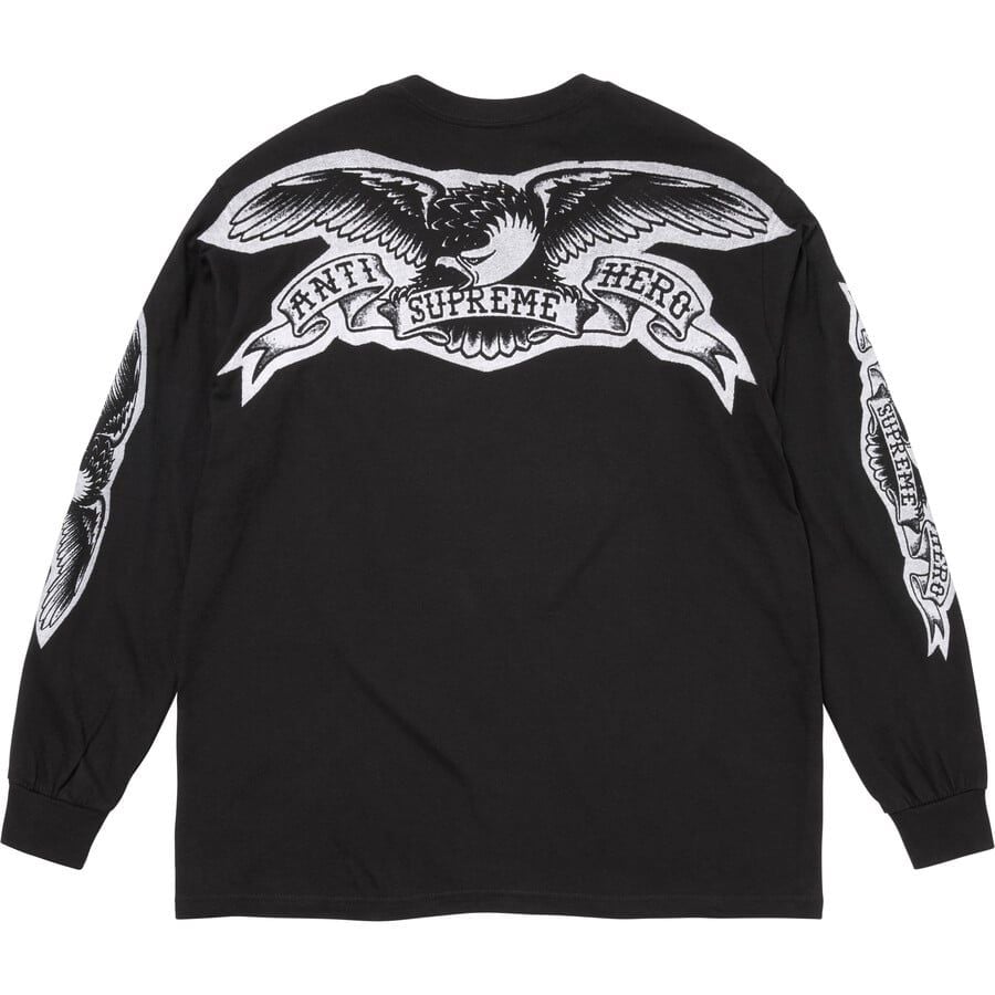  Áo Supreme ANTIHERO® Eagle L/S Tee 'Black' 