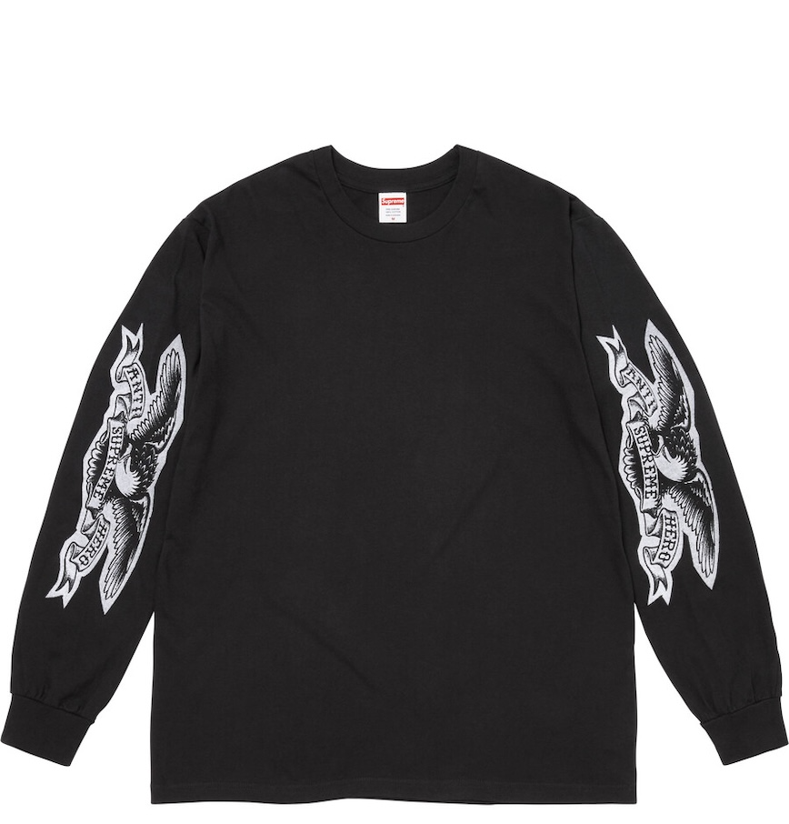  Áo Supreme ANTIHERO® Eagle L/S Tee 'Black' 