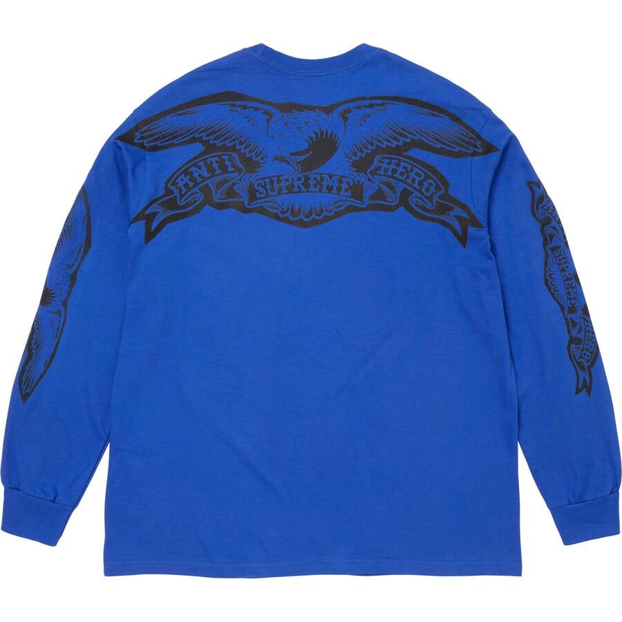  Áo Supreme ANTIHERO® Eagle L/S Tee 'Blue' 
