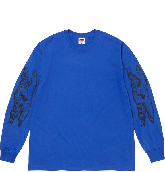  Áo Supreme ANTIHERO® Eagle L/S Tee 'Blue' 
