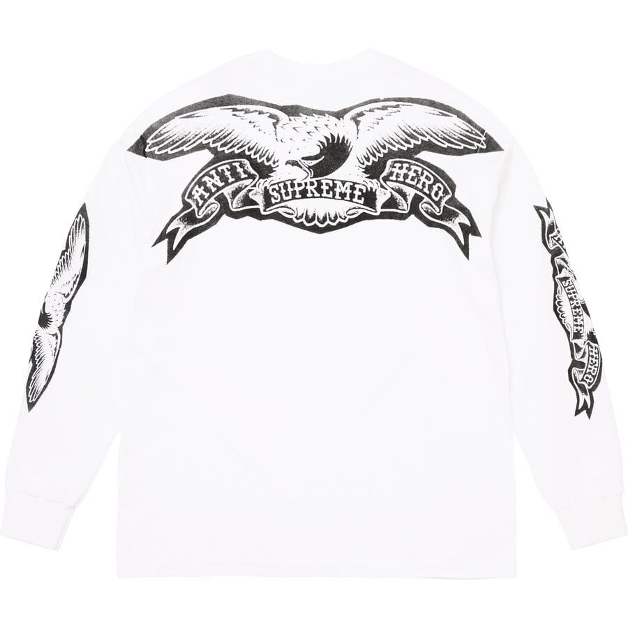  Áo Supreme ANTIHERO® Eagle L/S Tee 'White' 