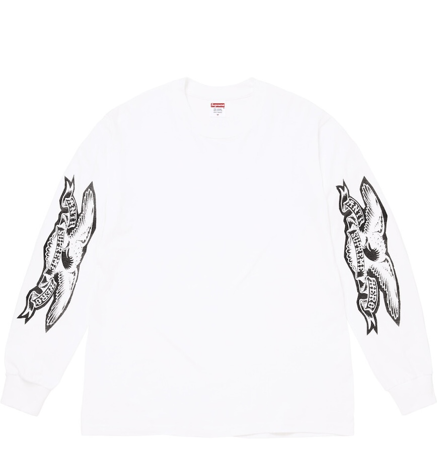  Áo Supreme ANTIHERO® Eagle L/S Tee 'White' 