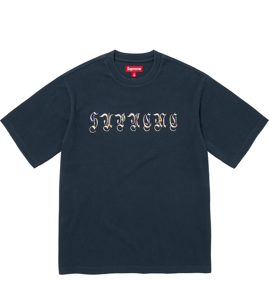  Áo Supreme AOI Gems S/S Top 'Navy' 