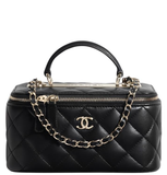  Túi Nữ Chanel Vanity Bag 'Black' 