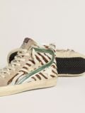  Giày Nữ Golden Goose Slide Sneakers 'Zebra-print' 