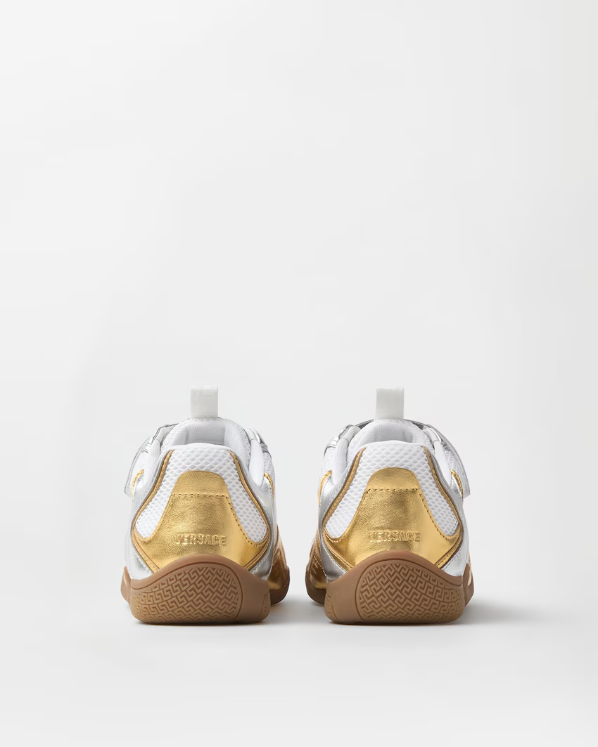  Giày Nữ Versace Galaxia Trainers 'Metallic Silver' 