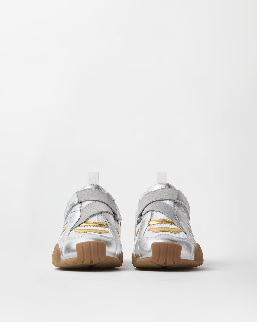  Giày Nữ Versace Galaxia Trainers 'Metallic Silver' 