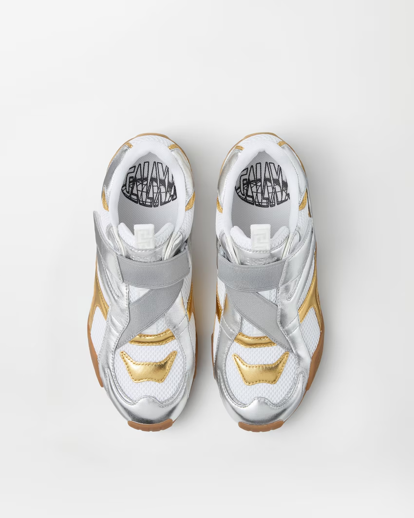  Giày Nữ Versace Galaxia Trainers 'Metallic Silver' 