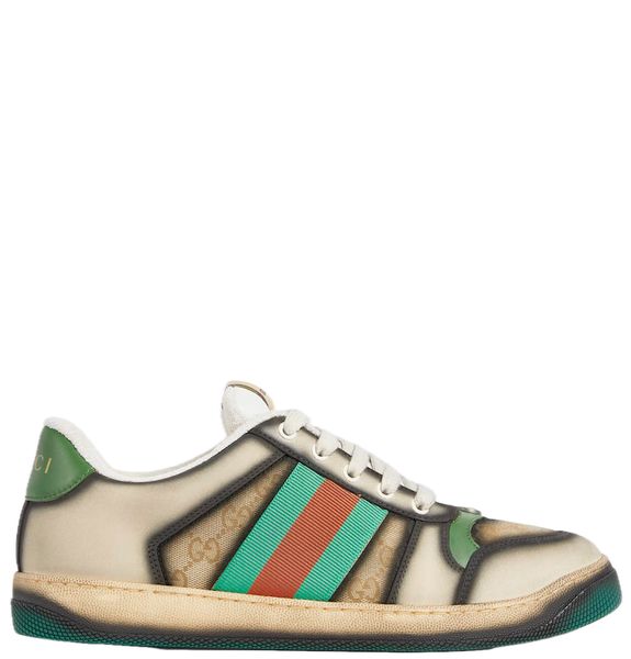  Giày Nam Gucci Serigraphy Screener Trainer 'Green Beige' 