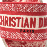  Dép Nữ Dior Dway Mule Embroidery Sandals 'Red' 