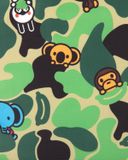  Balo Bape Baby Milo Friends Camo Large Backpack 'Green' 