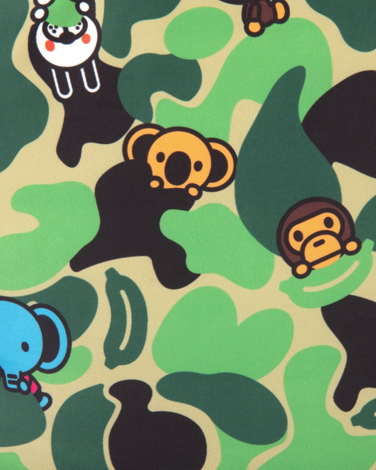  Balo Bape Baby Milo Friends Camo Large Backpack 'Green' 
