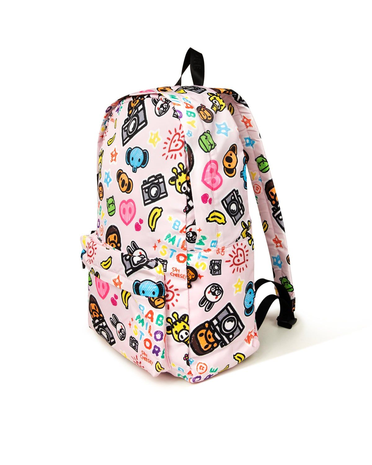 Balo Bape Baby Milo Friends Large Backpack 'Pink' 