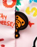  Balo Bape Baby Milo Friends Large Backpack 'Pink' 
