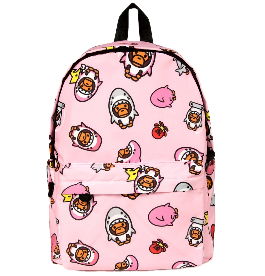  Balo Bape Baby Milo Medium Backpack 'Pink' 