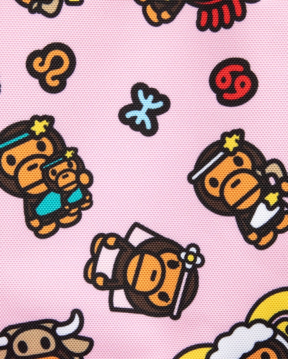  Balo Bape Baby Milo Print Medium Backpack 'Pink' 