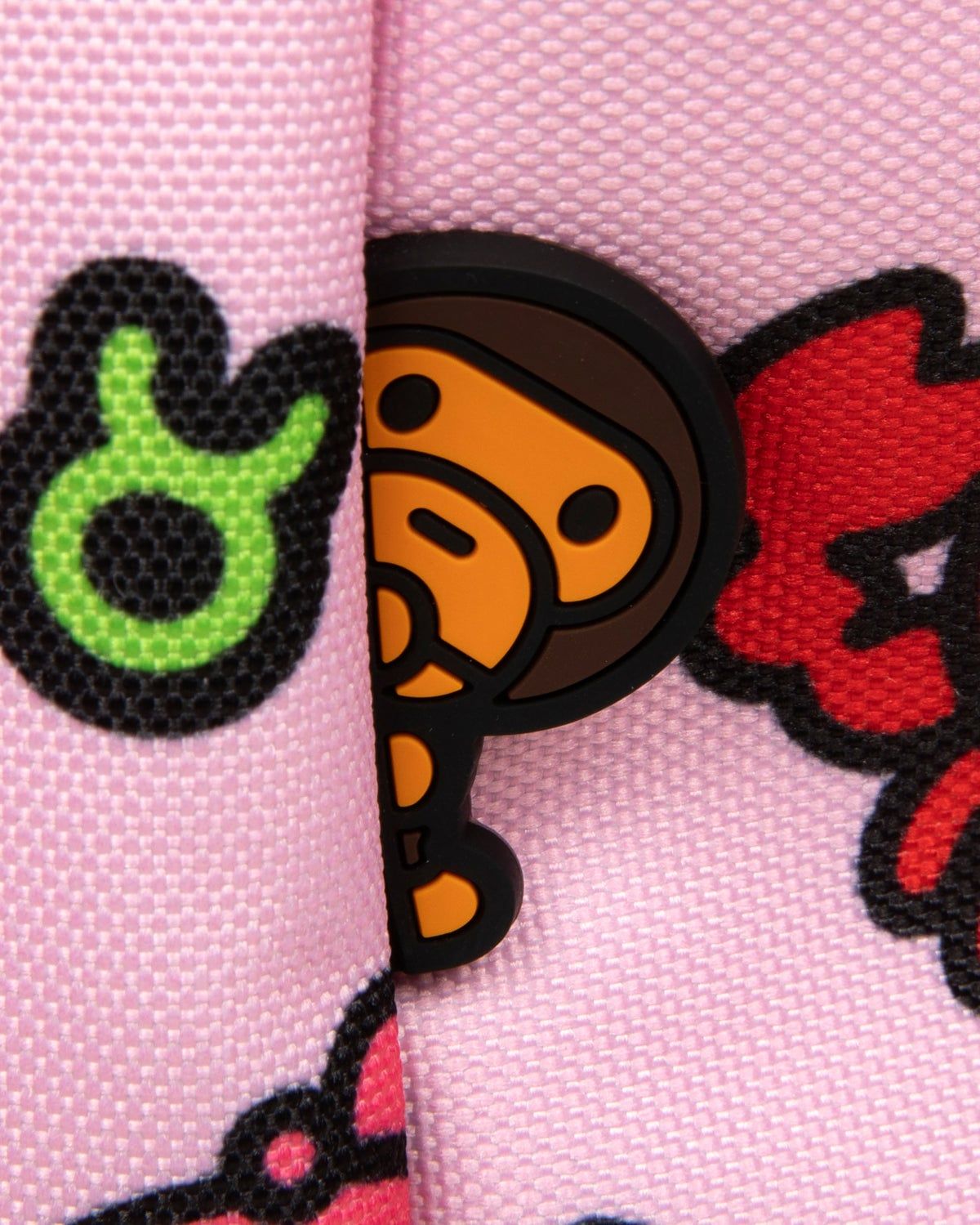  Balo Bape Baby Milo Print Medium Backpack 'Pink' 
