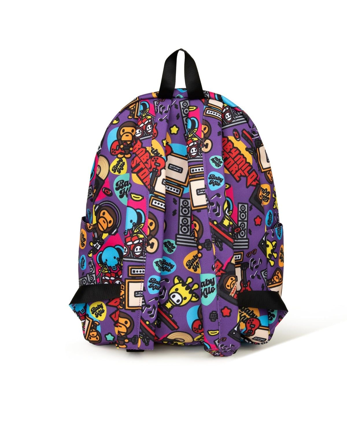  Balo Bape Baby Milo Print Medium Backpack 'Purple' 