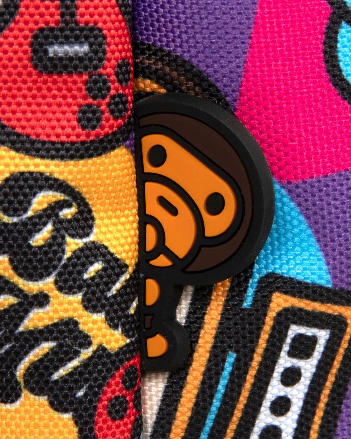  Balo Bape Baby Milo Print Medium Backpack 'Purple' 