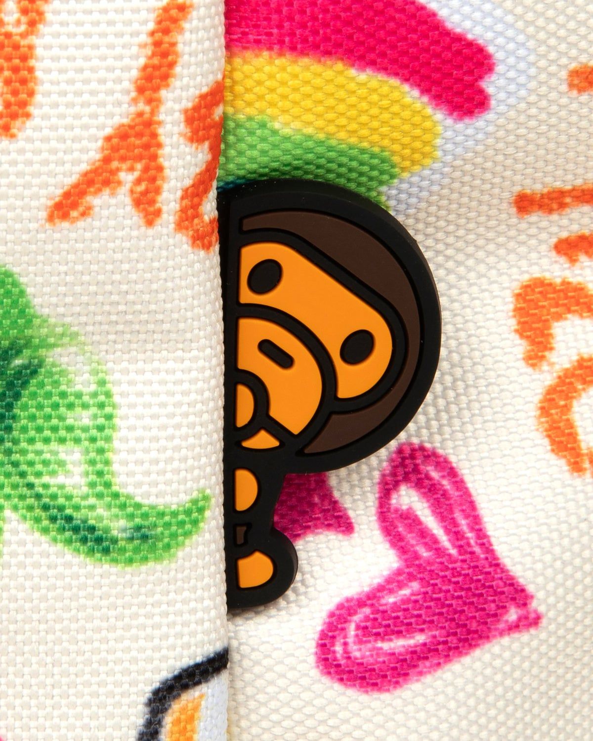  Balo Bape Baby Milo Print Medium Backpack 'White' 